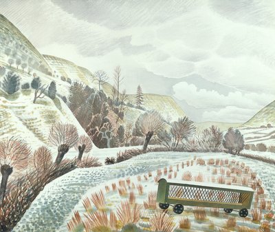 Neujahrsschnee, 1935 von Eric Ravilious